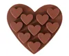 Silicone Cake Baking Moulds10 Lattices Heart Shaped Chocolate Mould RH2253