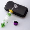 Chinafairprice NC021 Arm Tree Perc Smoking Pipe Bag Set OD 32mm 14mm Ceramic Quartz Banger Nail Silicon Jar Dabber Tool Dab Rig Bong in vetro