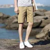 lawrenceblack Fashion Shorts Men men's summer elastic tethered shorts mid pants cotton print 210713