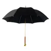 Guarda-chuvas Criativo Guarda-chuva Rian Long Handle Crânios de Ouro Windproof Chuva Mulheres Metal Retro Homens Presente Negócio Y6S