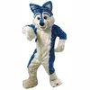 Wydajność Wolf Dog Husky Fursuit Mascot Costume Halloween Fancy Party Dress Cartoon Charakter karnawał Karnawał Świąteczny Reklama Urodziny Kostium urodzinowy strój