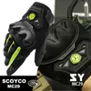 Scoyco motocicleta luvas dedo plenais verão motocross off road luvas moto moto motom scooter corrida equitação monocicleta h1022