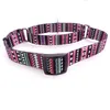 Bohemian British Style Pet Dog Collar Bekväm Färgrik Justerbar Martingale Collar Fade Säkra Sublimation Utskrift Designer Bälte 2 Färger Medium Stora hundar