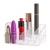 Förvaringslådor Bins Läppstifthållare Makeup Organizer Kosmetiska Box Containers Lip Gloss Display Rack Transparent Plast # 763