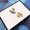 Moda Mujeres Pendientes Joyería Lujos Diseñadores Pendientes Marcas Pendientes de oro Pendientes de perlas de diseñador 925 Des Boucles Doreilles C194k