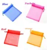 1000pcs/lot Bulk Whole 4X6 Inches 10x15cm Drawstring White Organza Bags For Jewelry Candy Wedding Christmas Gift Bag Pouch