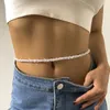 2021 été mode femmes longue Imitation perle taille chaîne pour femmes Sexy ceinture chaîne robes de mariée bijoux accessoires