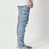 Jeans da uomo 2021 Pantaloni sottili strappati sovradimensionati Pantaloni per pantaloni Moda quotidiana Comfy Casual Pantalones Hombre veloce in magazzino