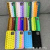 Custodia Fidget Custodie per telefoni con decompressione 3D uniche per Iphone 13 12 Pro Max 11 XR XS X 10 8 7 Plus Custodia morbida in gomma siliconica per cellulare Moda Cover posteriore in gel Pelle 2021