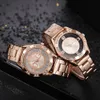 Women's watches new brand fashion rhinestone stainless steel quartz ladies wrist watches best sale montre de luxe