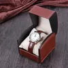 Custodia con scatole di orologio PU Braccialetto da regalo quadrato con scatola dei gioielli Bracciale Bracciale Organizer (nero)