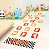 Palma Impressão Jogo Interativo Adesivo PVC Removível Auto-adesivo Adesivos De Parede Childs Quarto Decorativo Home Decor 211112