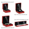 Geschenkverpackung, luxuriöse Armbandbox, quadratisch, für Hochzeit, Anhänger, Ringetui, Schmuck mit LED-Licht für Heiratsanträge