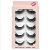 2021 5 Pairs Multipack Faux 3D Mink False Eyelashes Handmade Wispy Fluffy Long Natural Makeup Tools Eye