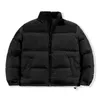 Mens Down Padded Jackets 패션 트렌드 겨울 긴 소매 지퍼 파카 코트 디자이너 남성 따뜻한 북쪽 두꺼운 오버 코트 커플 윈드 브레이커