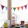 Party-Dekoration, Flaggen, 230 cm, bunt, Baumwollstoff, Wimpelkette, Wimpel, Banner, Girlande, Hochzeit/Baby-Geburtstag/Weihnachten