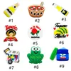 Partihandel Hispanic Mexican Style PVC Sko Croc Charms Mjukt Gummi Jibits Kompatibel med Crok Tillbehör Dekorationer Fit