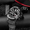 Orologi da uomo Militare 50m Orologio sportivo impermeabile Camouflage Stopwacth Sveglia a LED per uomo 1809B relogio masculino Orologio da uomo 210407