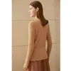 Minimalismus Winter Damen Pullover Mode Französisch Stil Aushöhlen Slim Fit Für Frauen 100% Wolle Pullover 12070633 210527
