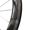 50 mm profundidad llanta de corriente de carbono UD X WEAVE V Freno 700C Bike Wheelset Ridea Fixed Gear Hubset Frente Lanzamiento rápido PRINCIPIO TUBÚRICULAR TUBÚLES Listo Superlight