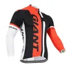 Pro Team GIANT Cycling Long Sleeve Jersey Mens MTB bike shirt Autumn Breathable Quick dry Racing Tops Road Bicycle clothing Outdoor Sportswear Y21042209