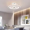 Ventilateur de plafond LED moderne avec lumières App et télécommande muet 3 vent réglable vitesse réglable plafonniers pour salon indo2184880