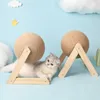 Toys Cat Toys To Toker Natural Sisal царапин мяч для котята Интерактивный твердой древесины