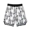 High Street Printed Cashew Flower Sweat Shorts Retro Streetwear Hip Hop Beach Five-point Pants Summer Loose Casual Shorts Men C0607