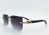 Nowe okulary przeciwsłoneczne 0047s kwadrat bezramowy klasyczny prosty i wszechstronny styl Outdoor UV400 Okulary ochrony Najwyższa jakość