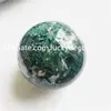 Heilung Chakra Stones Geode Hexenkristall Dekor Quarz Kugel Globus, Moos -Achat -Kugel polierter natürlicher Multikolen -Chalcedony Edelstein Mineral Druzy Sammlerkugel