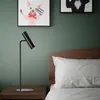 Lampy podłogowe Nowoczesne Żelazko Aluminium Lampa LED Nordic Gray / Czarny / Biały Salon Sypialnia Wózek Home Lighting Stojący Światło