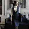 high quality Work Striped Office Lady skirt Suits Two Piece Sets Elegant Women Blazer Jacket + Fashion Sheath Femme 210514