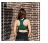 Wireless Sports Bra Racerback Running Yoga Fitness Workout Bras para Mulheres Actividade Casual Apoio Médio com Paddings Gym Roupas