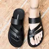 Kapcie Włoscy Mężczyźni Kapcie Prawdziwej Skóry Mokasyny Mokasyny Outdoor Non Slip Men Casual Buty Lato Wiosna Moda Męskie Buty 220308