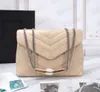 zuolan carré gros sac LOULOU vente chaude sacs à main Designer sacs à main en cuir véritable femmes sacs bandoulière sac à bandoulière chaîne de haute qualité 25,32cm