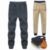 Heren Winter Broek Mannelijke Stretch Warm Sweatpants Dikke Fleece Broek Mens Winddicht Kasjmier voor Heren 4XL 5XL 6XL 7XL 8XL 210715