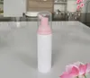 Pompe à mousse en plastique rechargeable, bouteille cosmétique, nettoyant pour cils, distributeur de savon, shampoing avec rose SN2620, 30/50/60ml