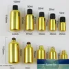 10 x 10 ml, 20 ml, 30 ml, 50 ml, 100 ml ätherisches Öl, tragbares goldenes Malglas mit Verschluss für flüssige Reagenzien, Pipettenflasche mit Schloss, Fabrikpreis, Expertendesign, Qualität