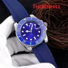 Top Designer Homens Self Watching Assista Automático Movimento Azul Cerâmica Bezel Strap Homens Mecânica Relógios Mecânicos 40mm