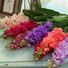 80cm Fake Violet Artificial Flowers Delphinium DIY Orchid Cloth Fake Flowers Bouquet Party Wedding Home Garden Decoration T1910297518227