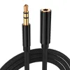 Câble AUX 3.5mm Câble d'extension audio Jack 1m 3ft Câble casque mâle à femelle pour haut-parleur d'écouteur de voiture