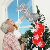 Kerstdecoratie Feestelijke pluche sneeuwvlok Sokken Xmas Tree Hanger Home Hotel ShoppingMall ZC702