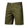 Short de Hommes Coton Coton Casual Homme Droit Slim Slim 5 minutes Pantalons Grand Taille Solid Color Sports Beach