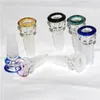 Rökning ört glidglasskålar 10mm 14mm 18mm filterskål för bongs och askfångare dabber vaxverktyg