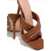 Lyx högklackade sandaler glida på tofflor Sandaler Kvinnor Klassiker Klädskor Öppna Toes Fashion Sexy Hot Party Heels Ladies