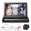 Автомобильный видеорегистратор для детского сердечного сиденья Зеркало заднего вида, нацеленные на 4,3-дюймовый монитор дисплея ИК-ночного видения DVR