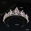 Pink Crown Kopfstücke Accessoires Kinder Geburtstagsfeier Kopfschmuck Prinzessin Hochzeit Brauthaarschmuck