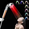 Bathroom 3/7Colors Changes Led High Pressure Water Saving Rainfall Anion Temperature Control Spa Shower Head