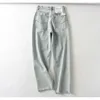 Chic Vintage High Cross Waist Mom Jeans Retro Hollow Out Hole Ripped Boyfriend Denim Pants Street Long Trousers 210429