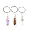 Portachiavi in ​​pietra di cristallo naturale Portachiavi Keychains per le donne Girl Jewelry Bag Decor Fashion Accessories